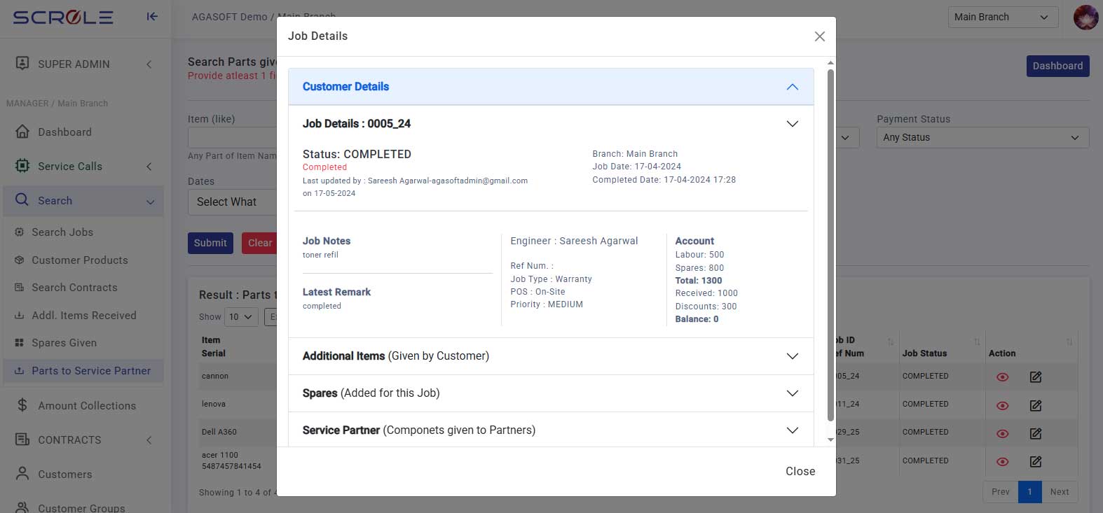 SCROLE Role-Based Access