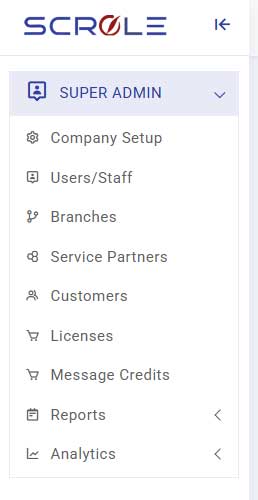SCROLE Role-Based Access - Super admin Panel